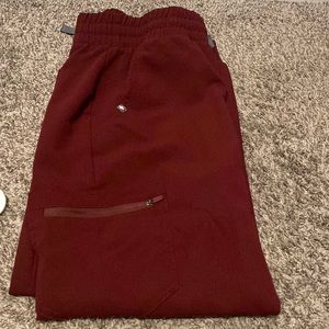 Burgundy Joggers in Size M in Petite. Worn twice!